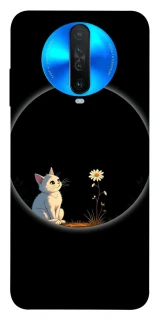 Чохол на Xiaomi Redmi K30 Cat and flower фото 1 з 1