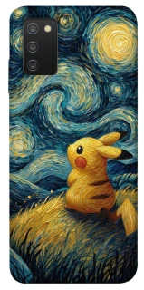 Чехол на Samsung Galaxy A03s Pikachu and Van Gogh фото 1 из 1