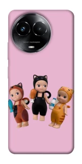 Чохол на Realme C67 4G Cat Cafe Trio фото 1 з 1