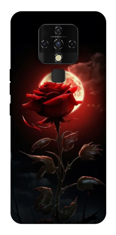 Чехол на TECNO Camon 16 SE Красная роза фото 1 из 1