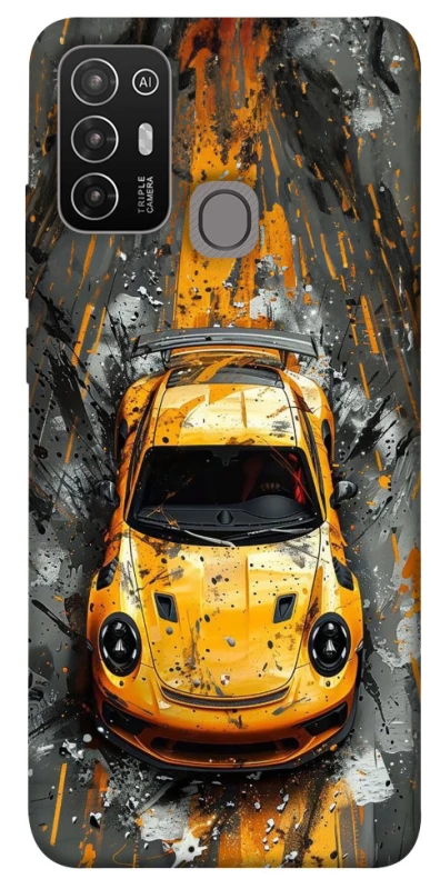 Чехол на ZTE Blade A52 Drawn Porsche фото 1 из 1