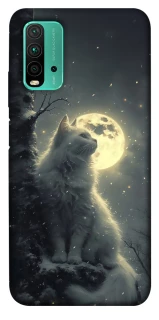 Чохол на Xiaomi Redmi Note 9 4G / Redmi 9 Power Кіт під місяцем фото 1 з 1