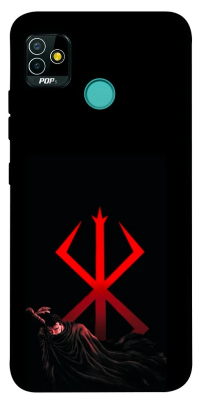 Чехол на TECNO POP 5 Berserk Red Logo фото 1 из 1