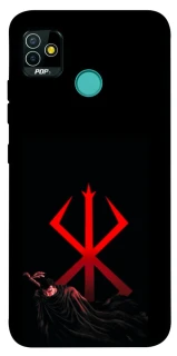 Чехол на TECNO POP 5 Berserk Red Logo фото 1 из 1