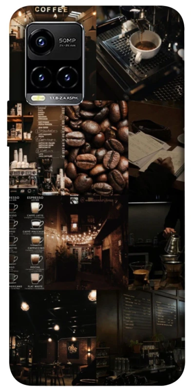 Чохол на Vivo Y21 / Y33s Coffee collage ver.1 фото 1 з 1