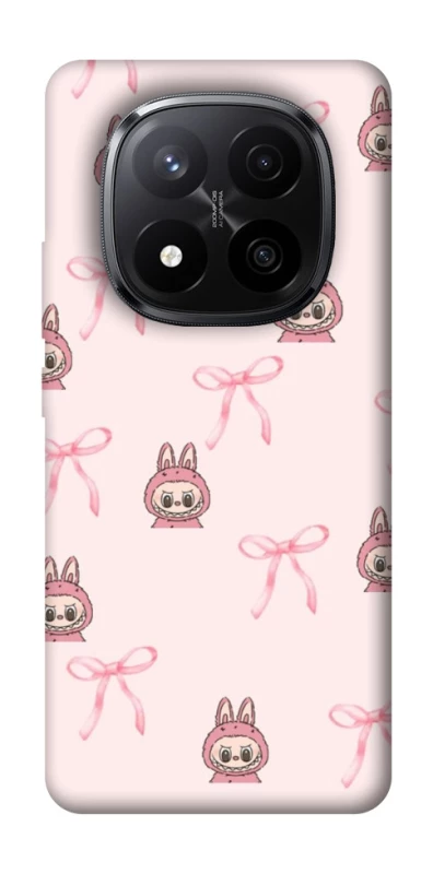 Чохол на Xiaomi Redmi Note 14 Pro+ 5G Pink bows and Labubus фото 1 з 1