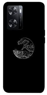 Чохол на Oppo A57s Black tsunami фото 1 з 1