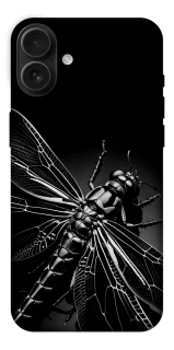 Чехол на Apple iPhone 16 Plus Black dragonfly фото 1 из 1