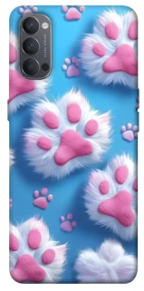 Чехол на Oppo Reno 4 Cat paw фото 1 из 1