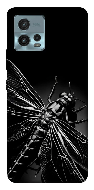 Чохол на Motorola Moto G72 Black dragonfly фото 1 з 1