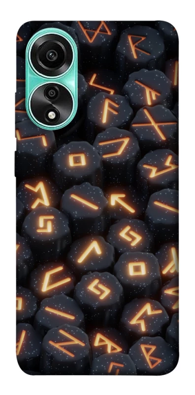 Чехол на Oppo A78 4G Огненые руны фото 1 из 1