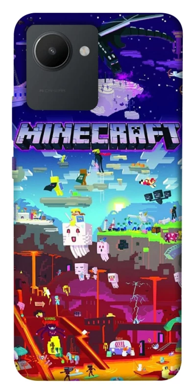 Чехол на Realme C30 Minecraft world фото 1 из 1