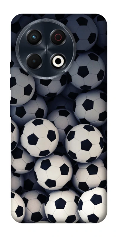 Чохол на TECNO Spark 30 Pro (KL7) Футбольні м'ячи фото 1 з 1