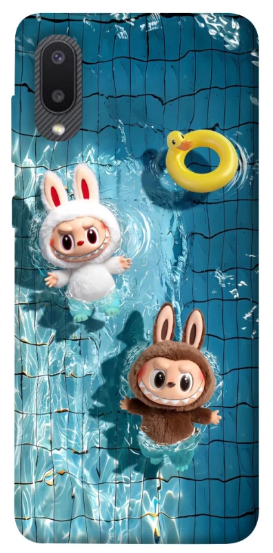 Чохол на Samsung Galaxy A02 Labubu in the pool фото 1 з 1