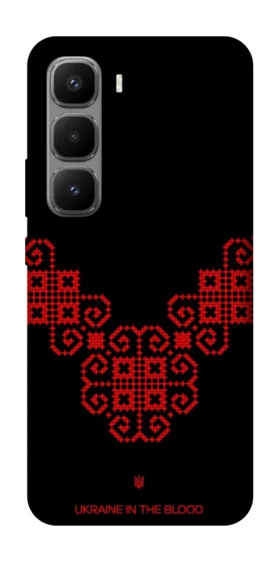 Чехол на Infinix Hot 60 Pro+ Черно-красная вышиванка фото 1 из 1