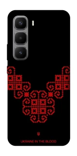 Чохол на Infinix Hot 60 Pro+ Чорно-червона вишиванка фото 1 з 1