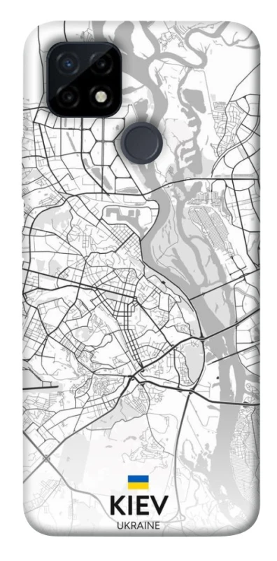 Чохол на Realme C12 Kiev white map фото 1 з 1