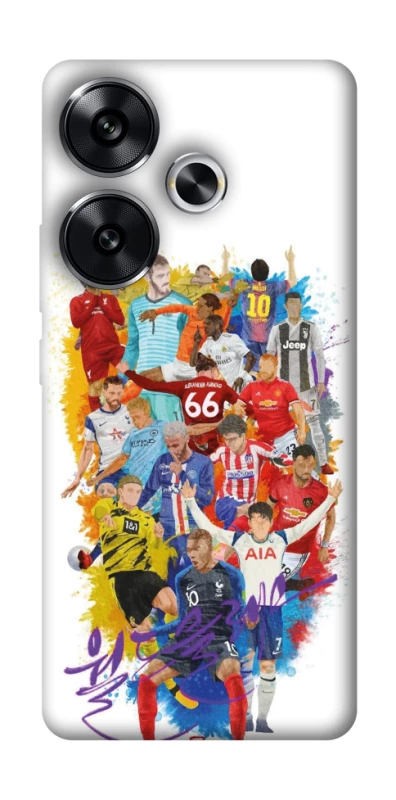 Чехол на Xiaomi Poco F6 Football Abstract v2 фото 1 из 1