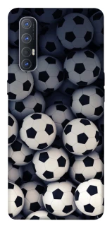 Чехол на Oppo Reno 3 Pro Футбольные мячи фото 1 из 1