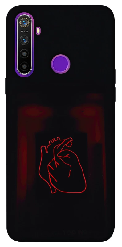 Чехол на Realme 5 Красное сердце фото 1 из 1