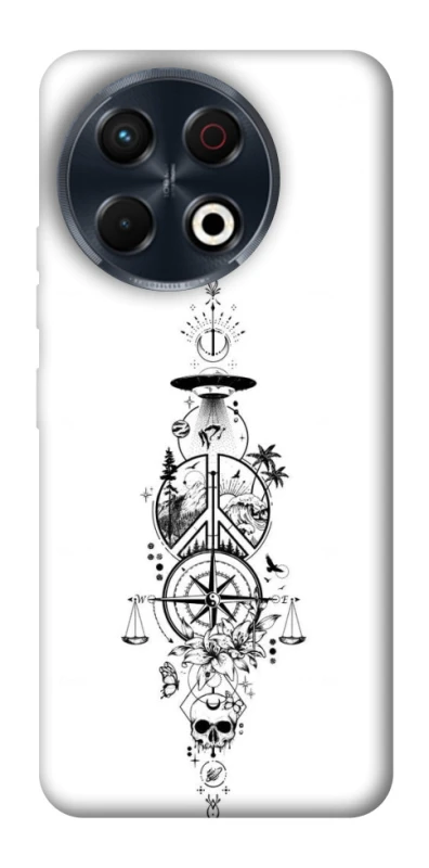 Чехол на TECNO Spark 30 Pro (KL7) Tattoo ver.7 фото 1 из 1