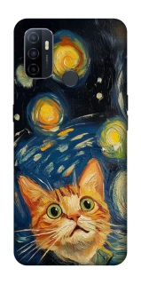 Чохол на Oppo A53 / A32 / A33 paint cat фото 1 Чохол на Oppo A53 / A32 / A33 paint cat фото 1 з 1