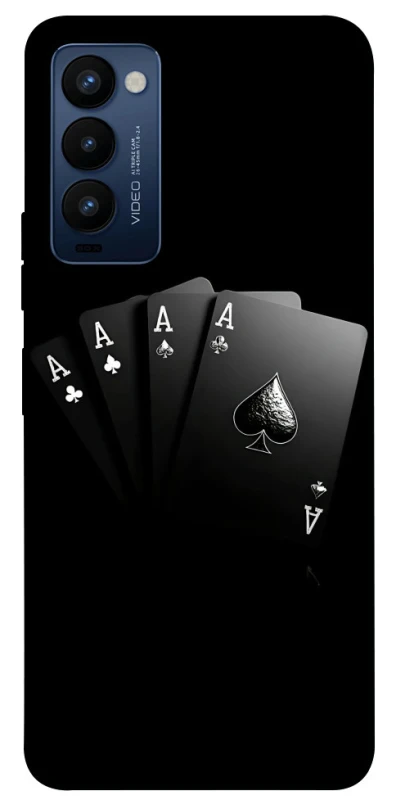 Чохол на TECNO Camon 18 Black Cards фото 1 з 1