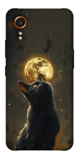 Чохол на Samsung Galaxy Xcover7 Кіт під місяцем v2 фото 1 з 1