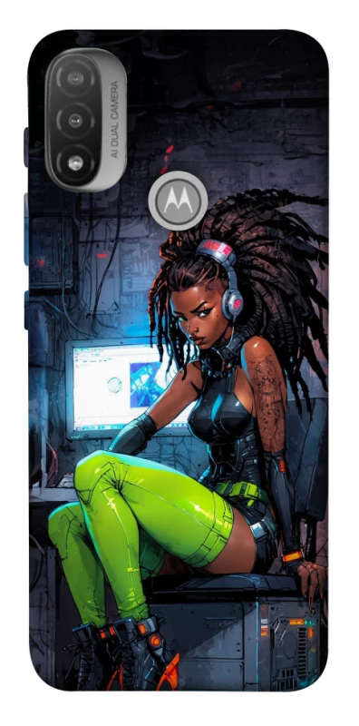 Чохол на Motorola Moto E20 Cyber girl фото 1 з 1