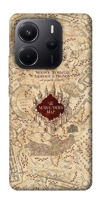 Чохол на Xiaomi Redmi Note 14 5G Harry Potter Marauder's Map фото 1 з 1