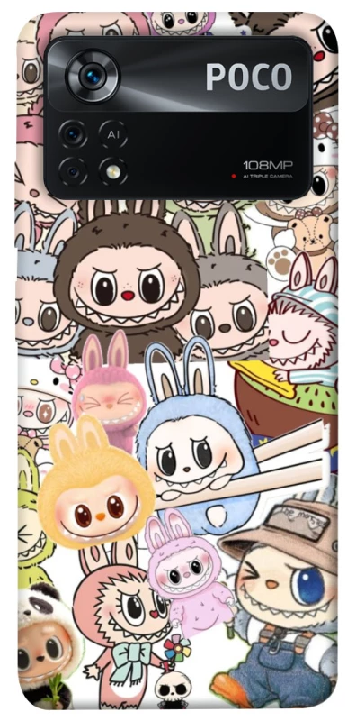 Чохол на Xiaomi Poco X4 Pro 5G All Labubus фото 1 з 1