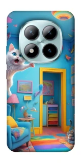 Чехол на Xiaomi Redmi Note 15 Pro+ 5G crazy cat фото 1 из 1