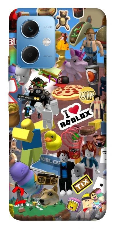 Чохол на Xiaomi Poco X5 5G Roblox collage ver.5 фото 1 з 1
