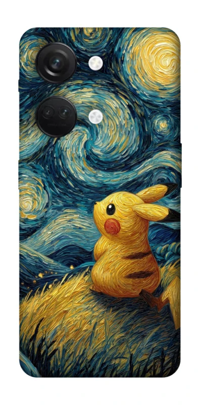 Чохол на OnePlus Nord 3 Pikachu and Van Gogh фото 1 з 1