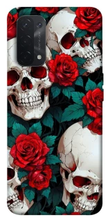 Чехол на Oppo A54 5G / A74 5G skull and rose фото 1 из 1