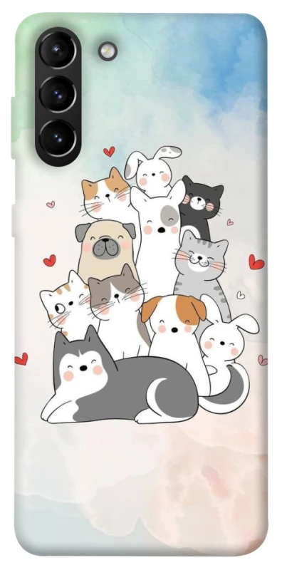 Чехол на Samsung Galaxy S21+ Funny Pets ver.2 фото 1 из 1