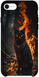 Чохол на Apple iPhone SE (2020) Вогняний кіт фото 1 з 1