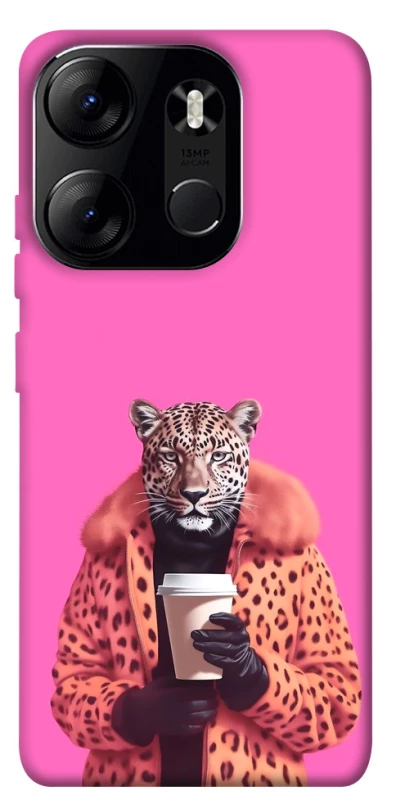 Чохол на Tecno Spark Go 2023 Леопард з кавою фото 1 з 1