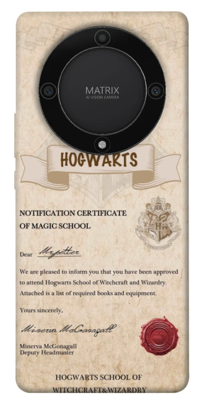 Чехол на Huawei Magic5 Lite The Hogwarts acceptance letter фото 1 из 1