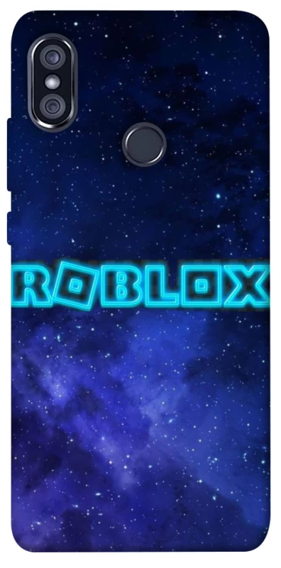 Чохол на Xiaomi Redmi Note 5 Pro / Note 5 (AI Dual Camera) Roblox Space Logo Blue фото 1 з 1