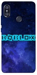 Чохол на Xiaomi Redmi Note 5 Pro / Note 5 (AI Dual Camera) Roblox Space Logo Blue фото 1 з 1