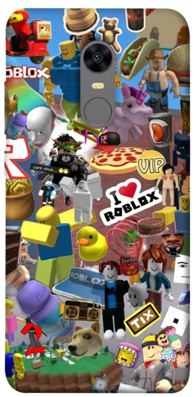 Чехол на Xiaomi Redmi 5 Plus / Redmi Note 5 (Single Camera) Roblox collage ver.5 фото 1 из 1