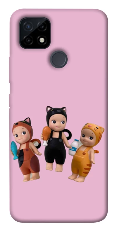 Чохол на Realme C21Y Cat Cafe Trio фото 1 з 1