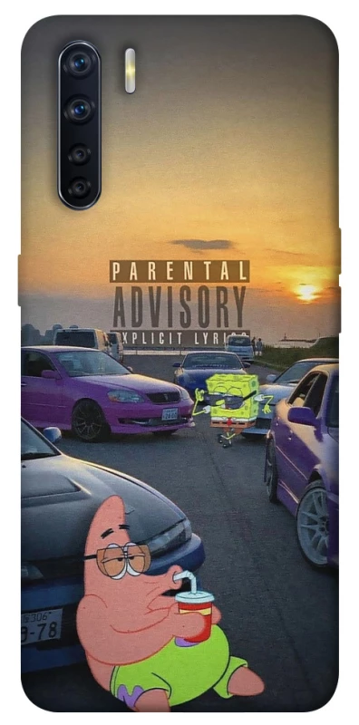 Чехол на Oppo A91 Патрик на гонках фото 1 из 1