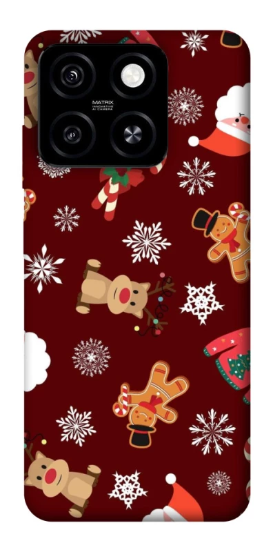 Чохол на ZTE Blade A55 4G Новорічний v6 фото 1 з 1