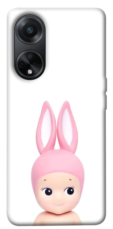 Чохол на Oppo A58 4G Minimal Bunny Peek фото 1 з 1