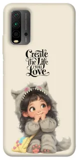 Чохол на Xiaomi Redmi 9T Create the life you love фото 1 з 1