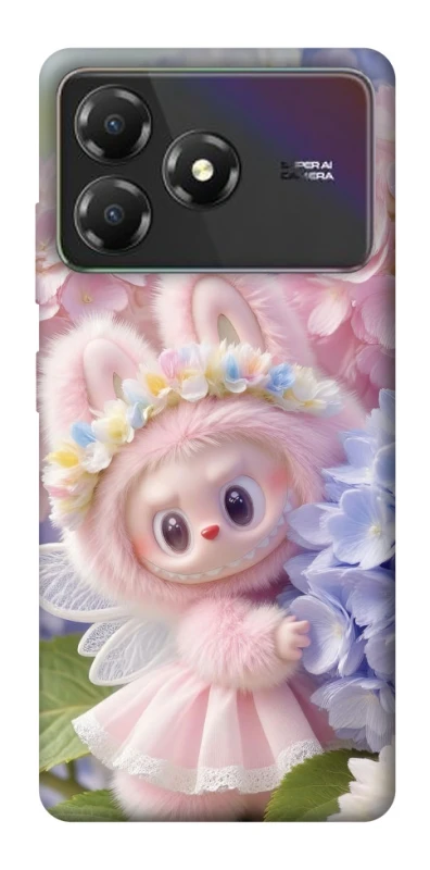 Чехол на ZTE Blade A36 Labubu & Flowers ver.1 фото 1 из 1