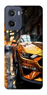 Чохол на Motorola Moto E15 Golden sports car фото 1 з 1