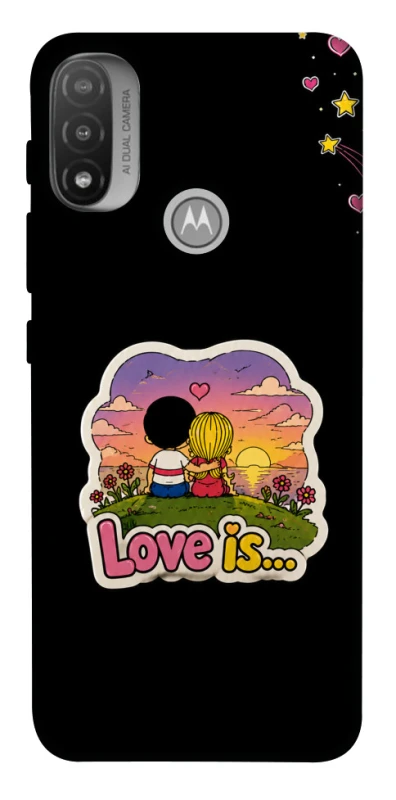 Чохол на Motorola Moto E20 Love is ver.5 фото 1 з 1